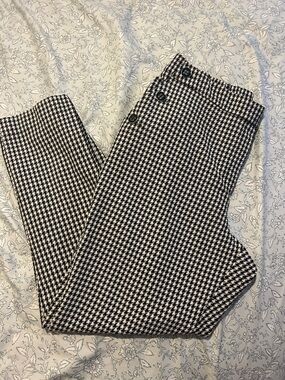 Jules & Leopold Black and White Houndstooth Pants